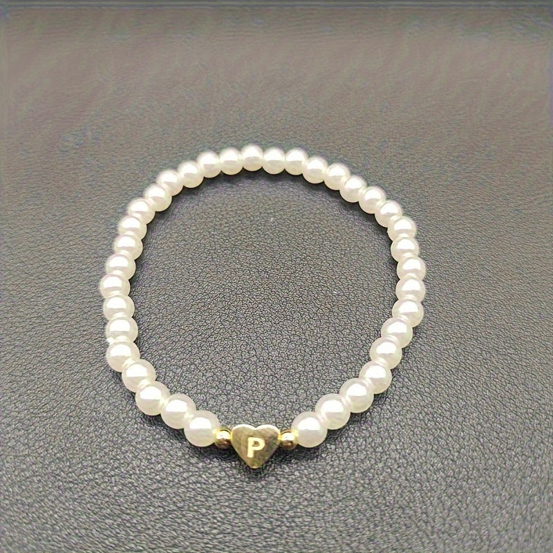 Pulsera Chic con Inicial en Corazón (A-Z)
