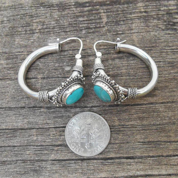Pendientes Plata Sterling con Turquesa
