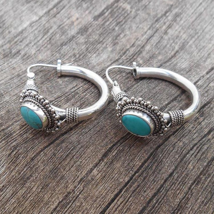 Pendientes Plata Sterling con Turquesa