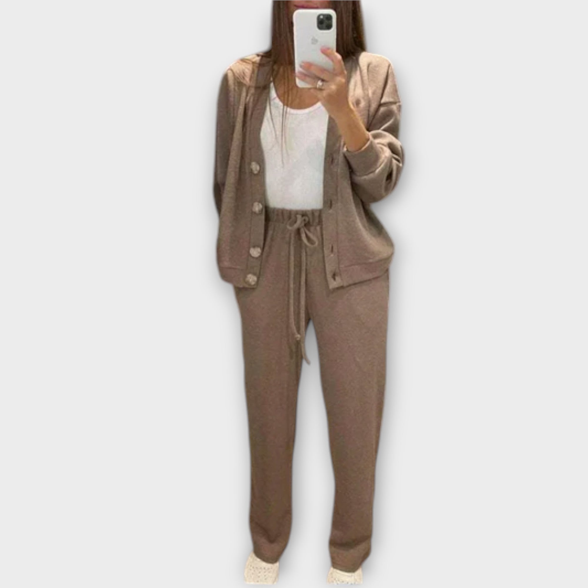Hedviga - Set maglione e pantaloni in maglia