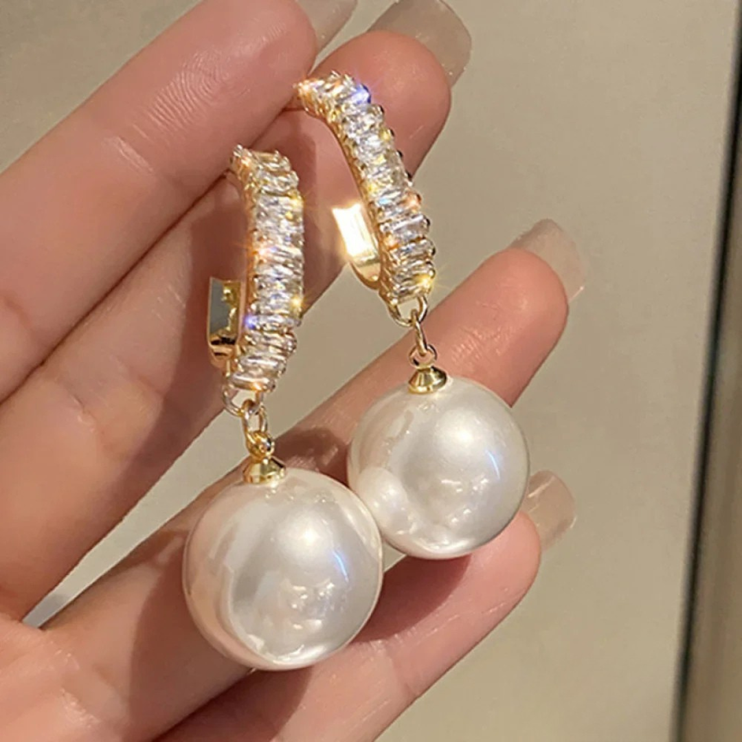 Pendientes Chic Perla y Zircón