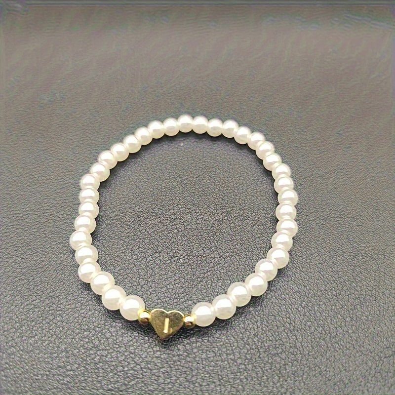 Pulsera Chic con Inicial en Corazón (A-Z)
