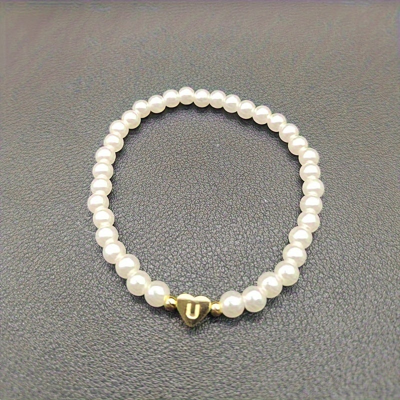 Pulsera Chic con Inicial en Corazón (A-Z)