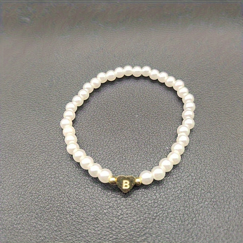 Pulsera Chic con Inicial en Corazón (A-Z)