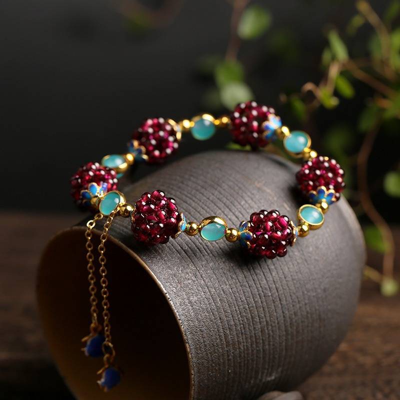 Pulsera Gema Baya del Bosque