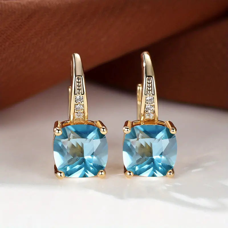 Pendientes Aro con Zafiro