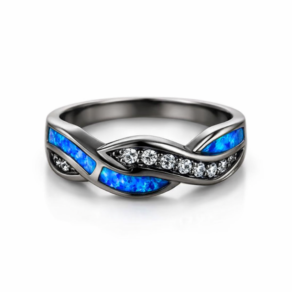 Anillo Thessia Lunebray Zafiro