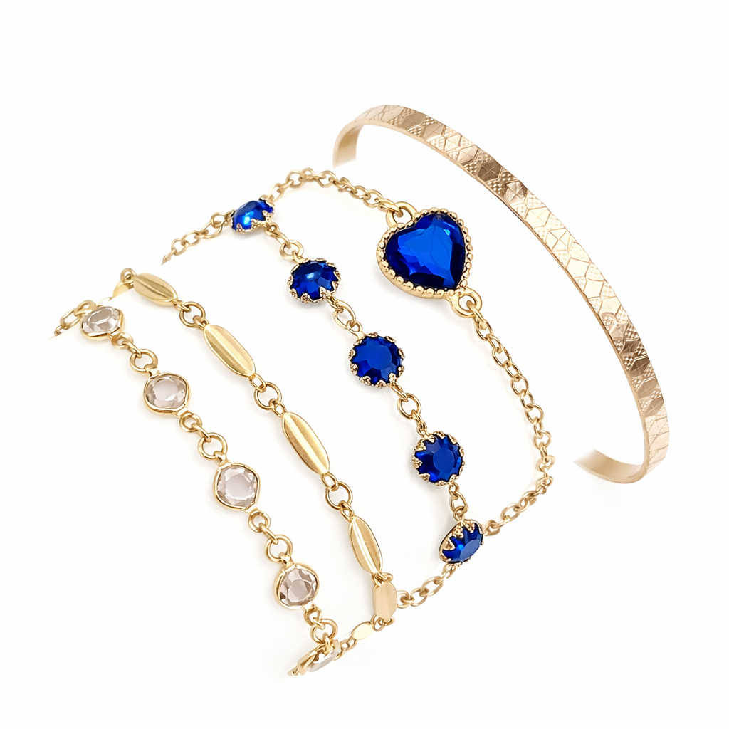 Set de Pulseras Aveline Azul Norte