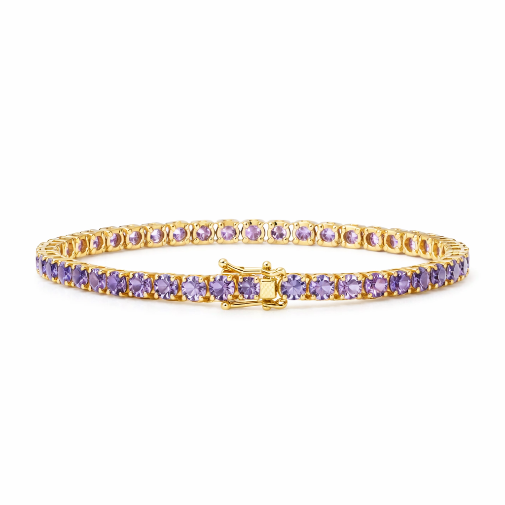 Pulsera Tenis Amatista