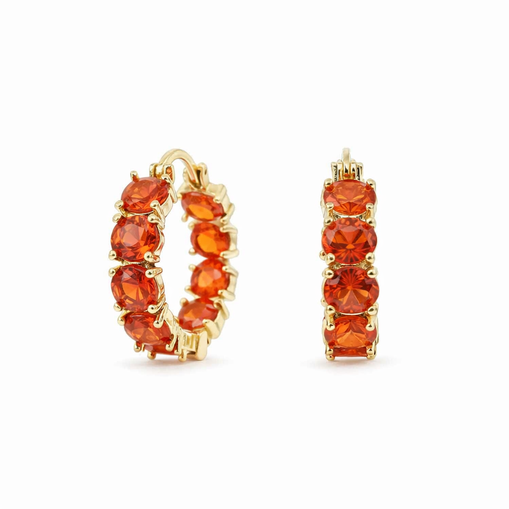 Pendientes Corona Rubí