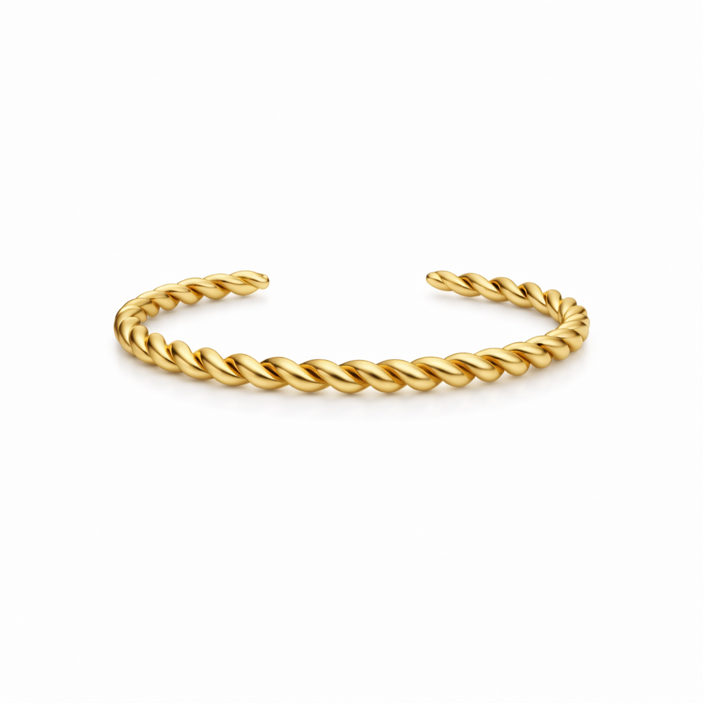 Pulsera Trenzada Oro