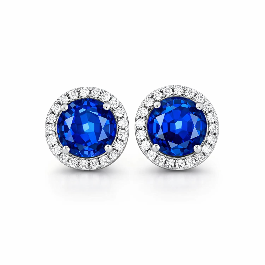 Pendientes Lucia Celestine Zafiro