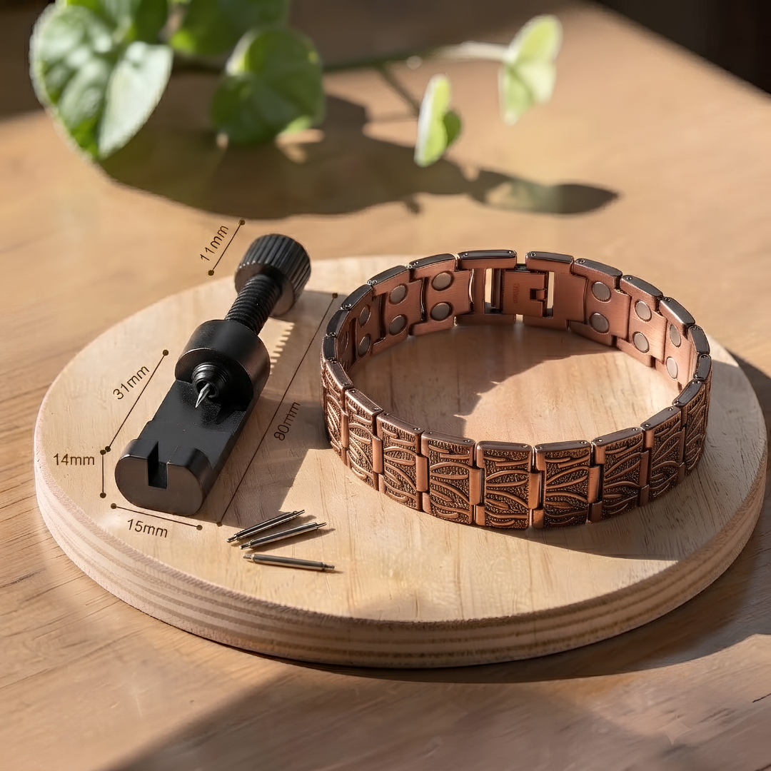 Pulsera Hombre Grava de Cobre