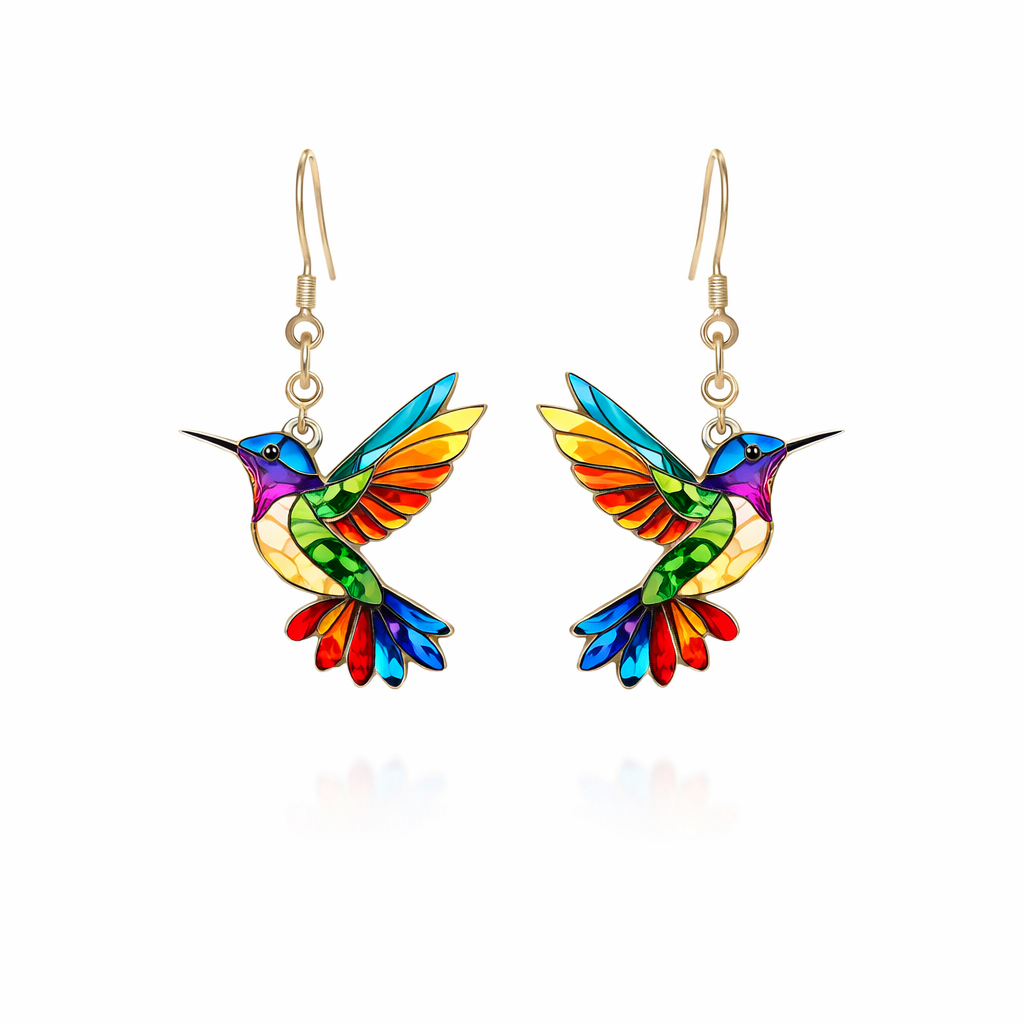 Pendientes Colibrí Multicolor
