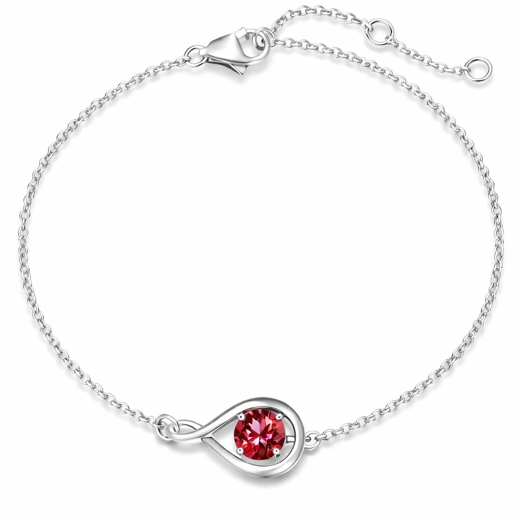 Pulsera Infinito Rubí