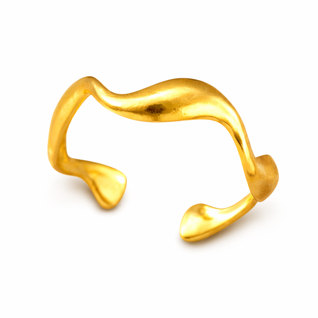 Anillo Elyra Flujo Suave Oro