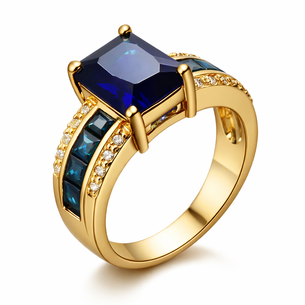 Anillo Kassira Bluemont Zafiro