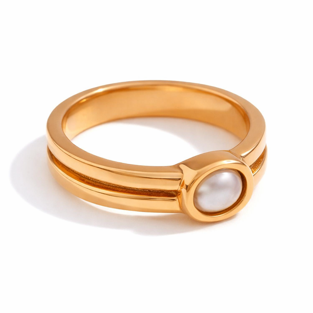 Anillo Lunara con Perla