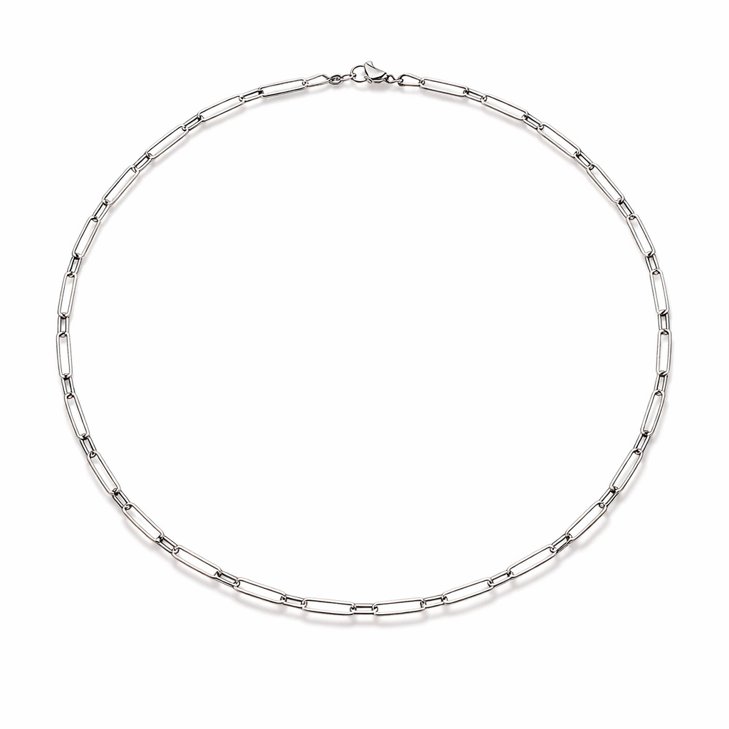 Collar Cadena Archen Oro Blanco