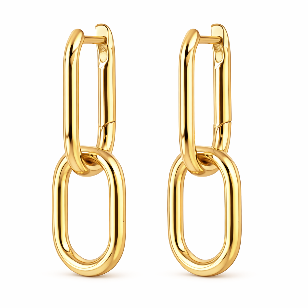 Pendientes Aro con Aro Colgante