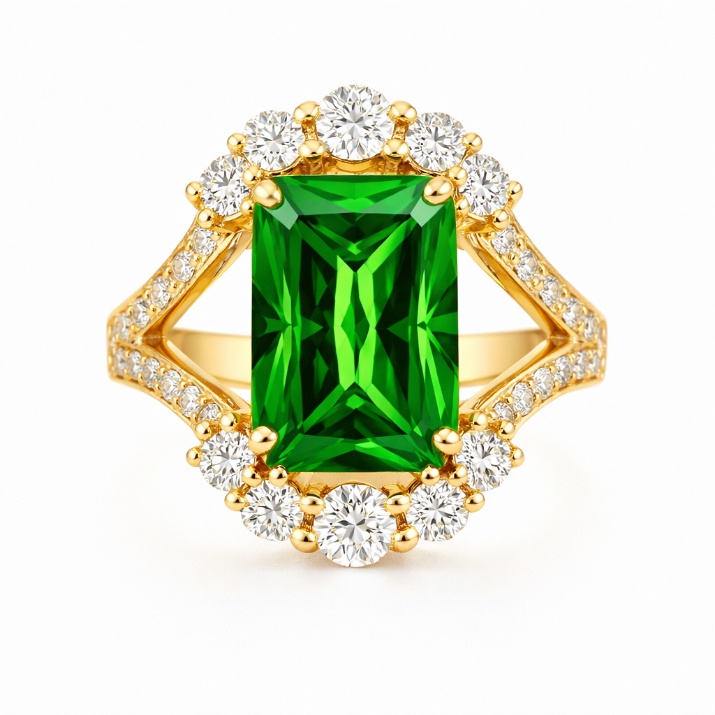 Anillo Elisova Grenthal Esmeralda