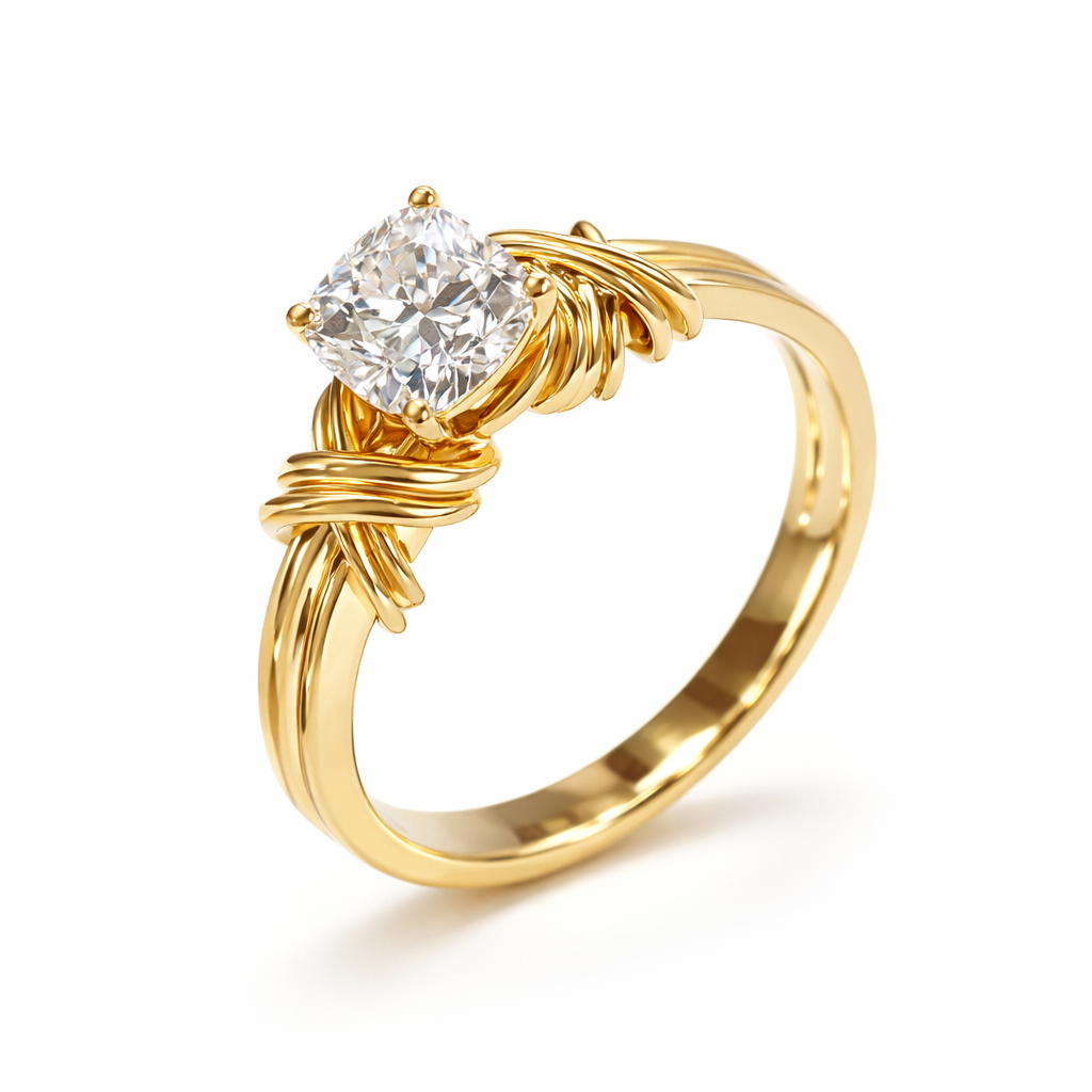 Anillo Alianza Nudo Oro