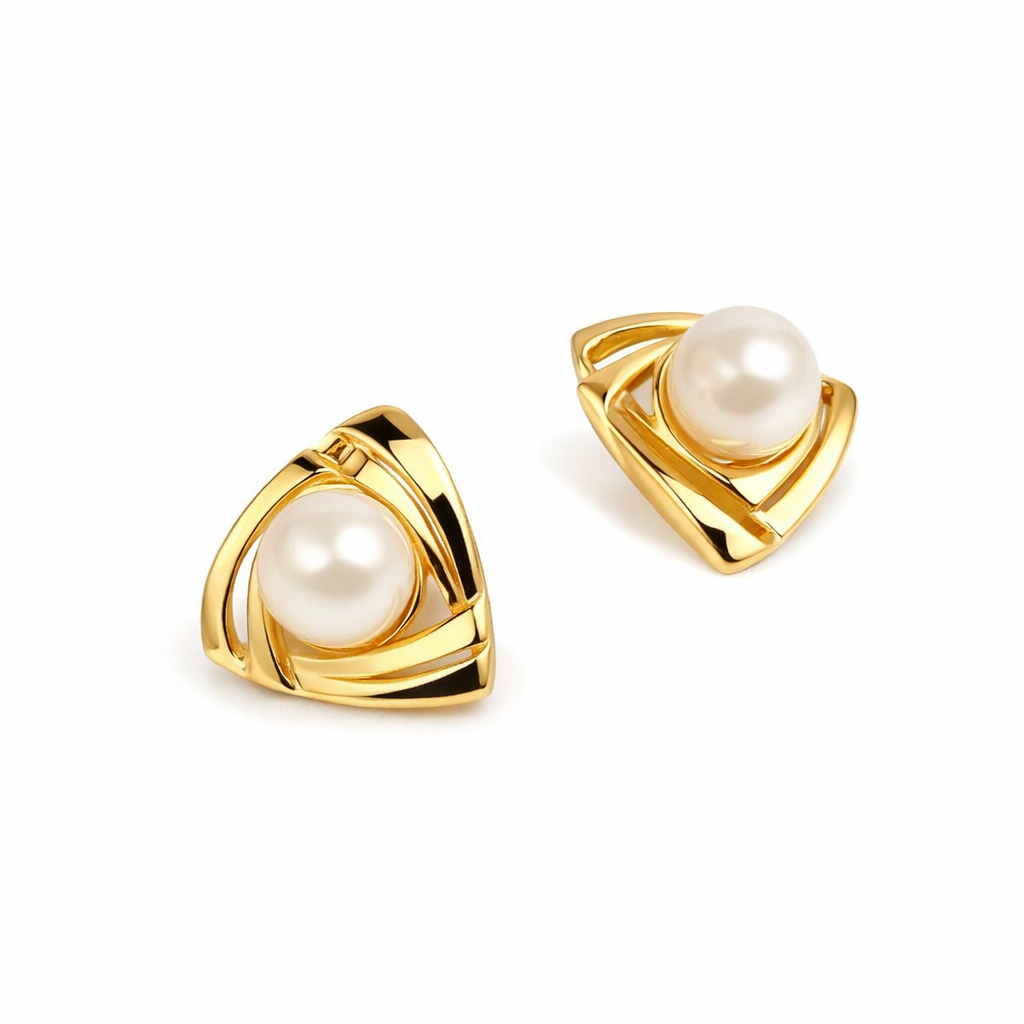 Pendientes Perla y Oro Exquisitos