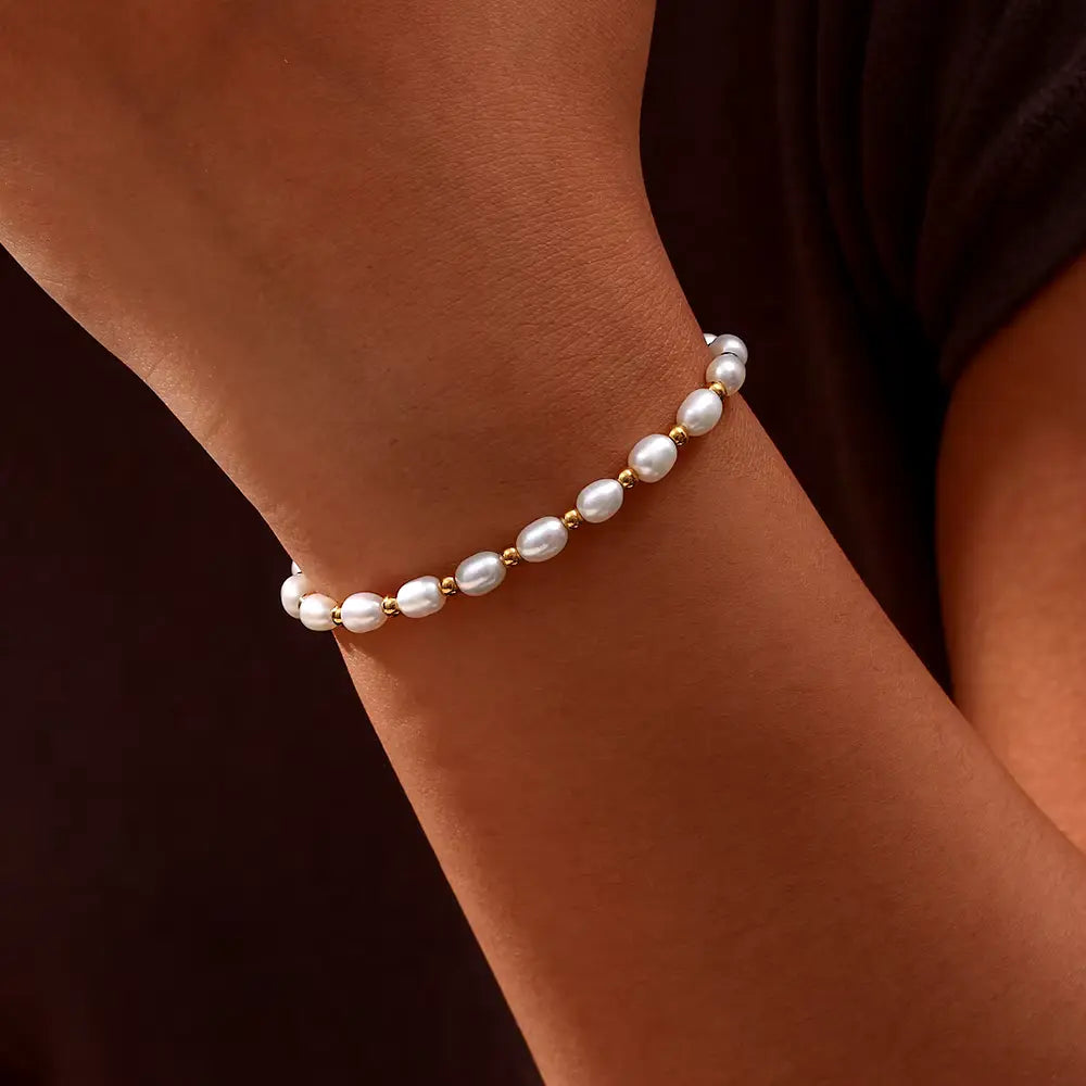 Pulsera Elegante Romántica con Perlas