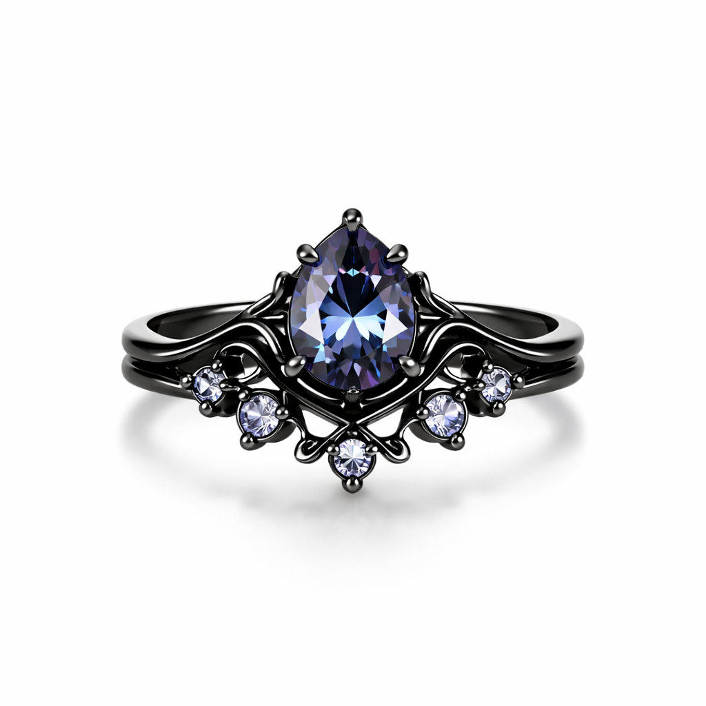 Anillo Amatista en Capas