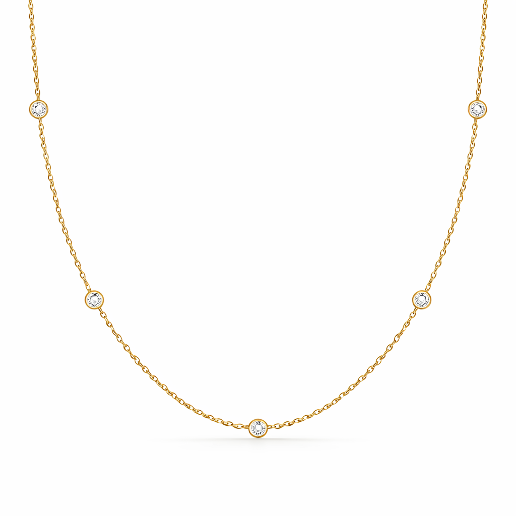 Collar Estrellas Fugaces Oro