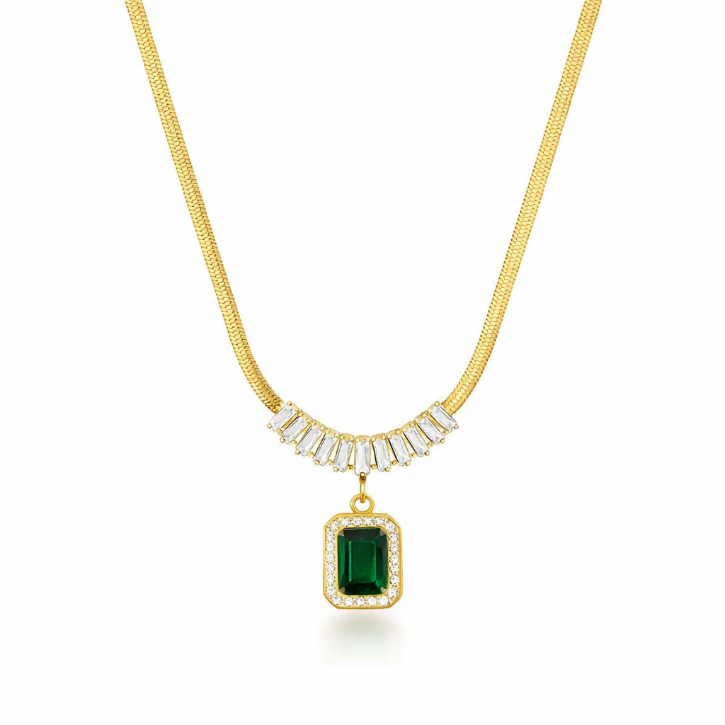 Collar Prisma Esmeralda
