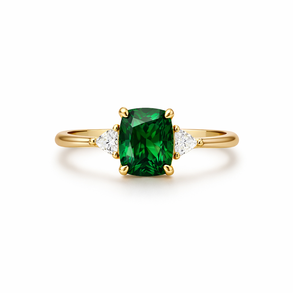 Anillo Piedra Verde Vintage