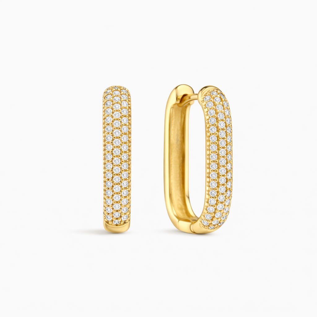 Pendientes Aro Pavé Icono