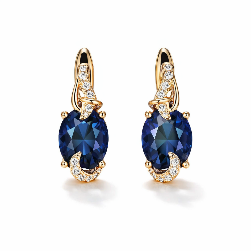 Pendientes Colgantes Medianoche Real