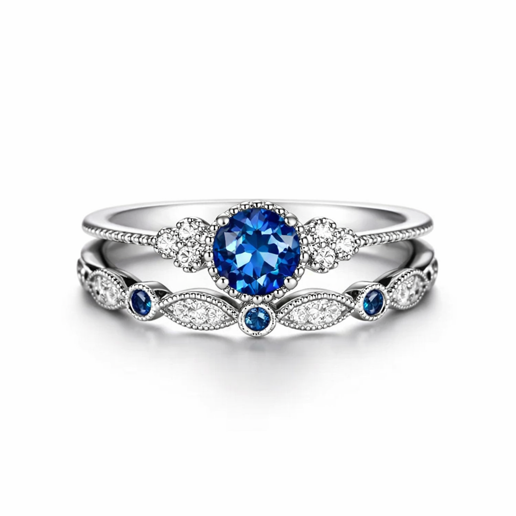 Set de Anillos Sapphriel Corona