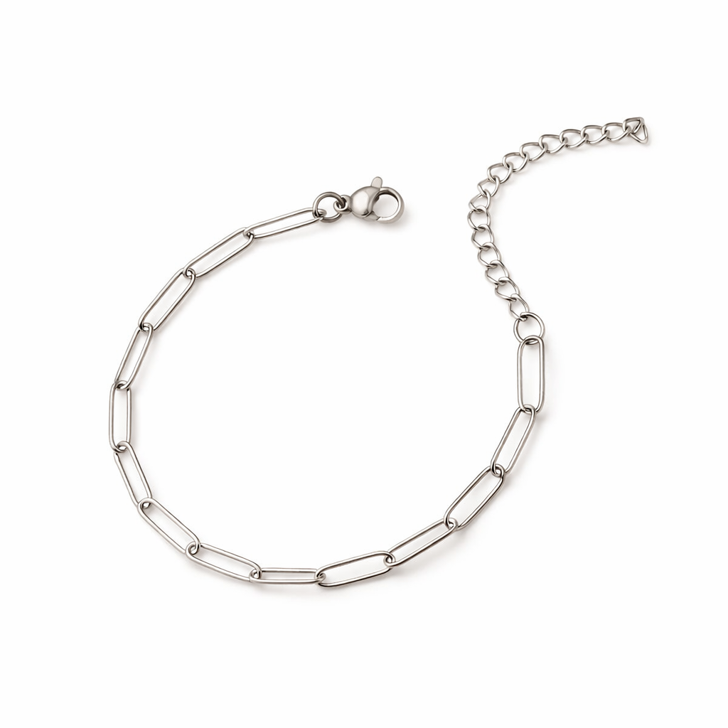 Pulsera Eslabón Veneciano Oro Blanco