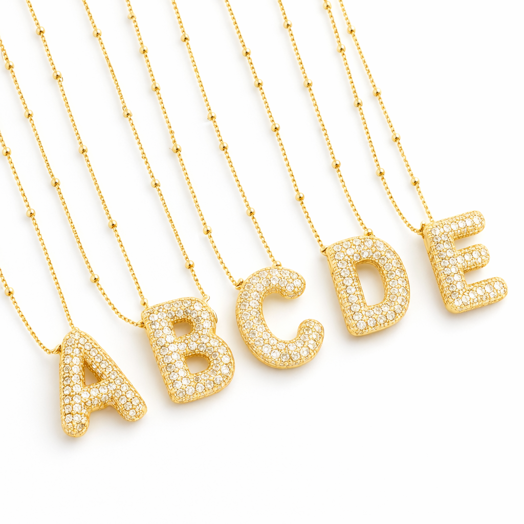 Set de Collares Inicial Burbuja Oro