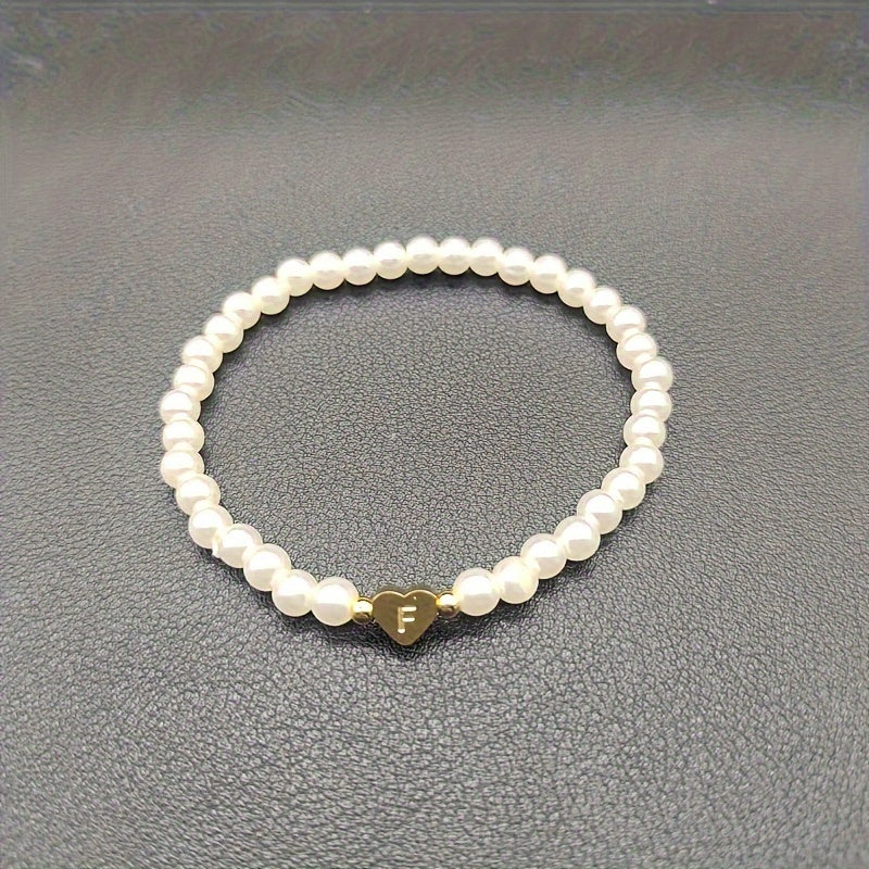 Pulsera Chic con Inicial en Corazón (A-Z)