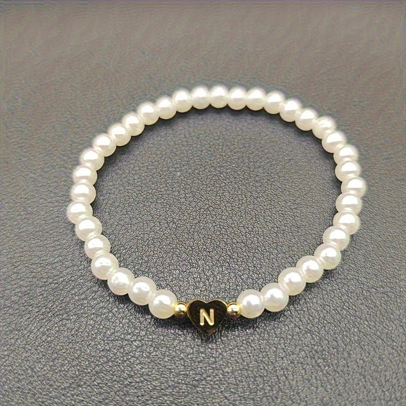 Pulsera Chic con Inicial en Corazón (A-Z)