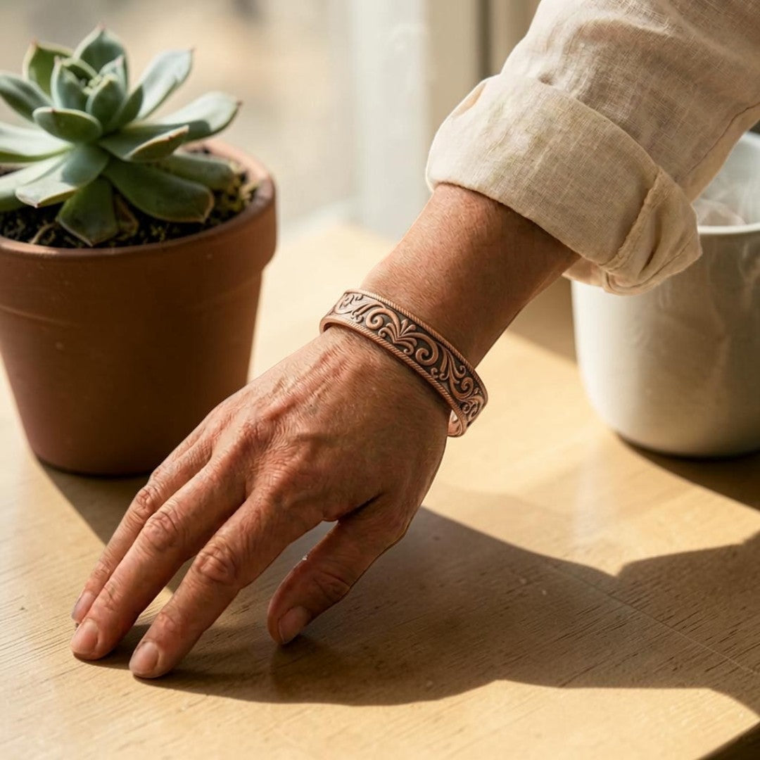 Pulsera Rosa de Cobre