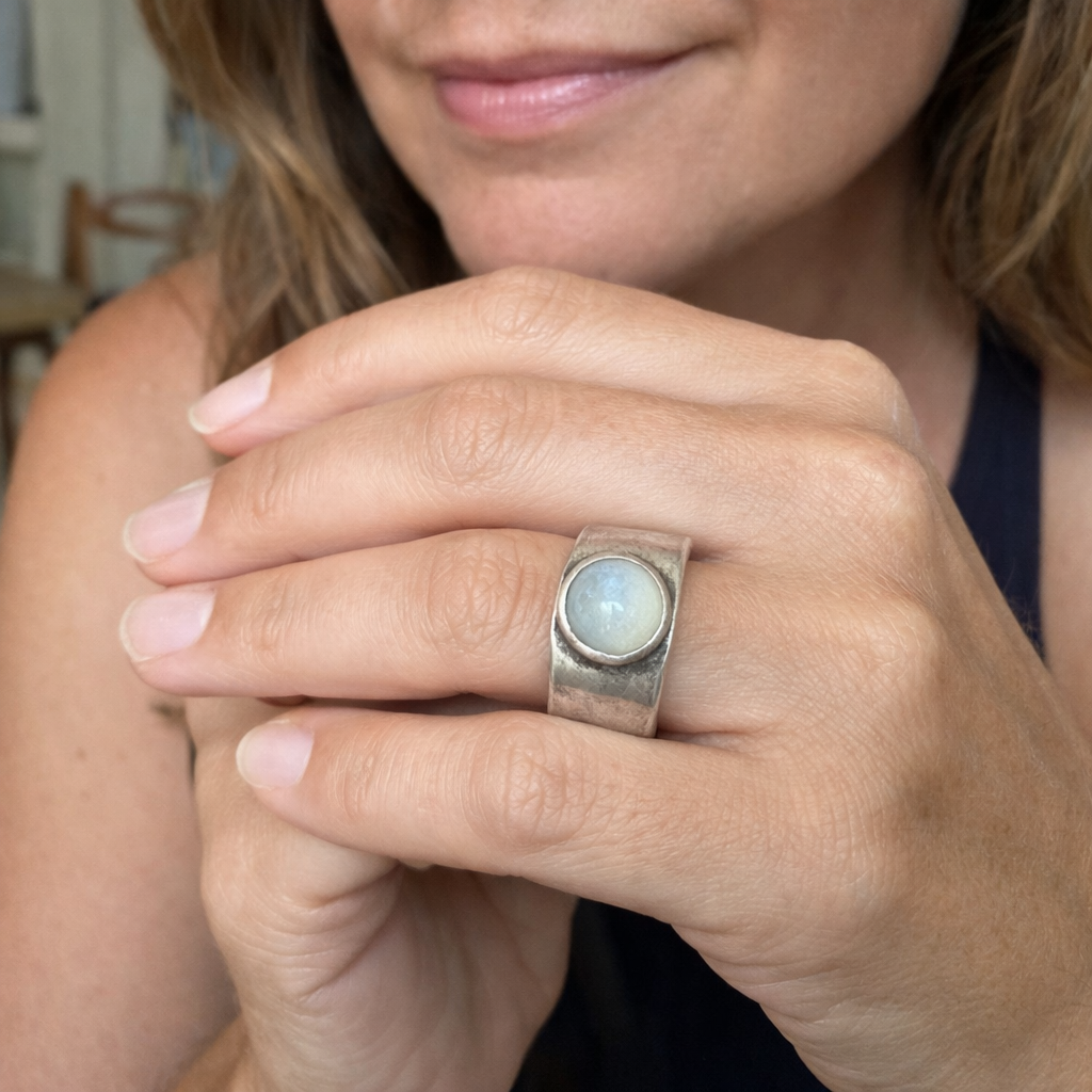 Anillo Boho Piedra de Luna
