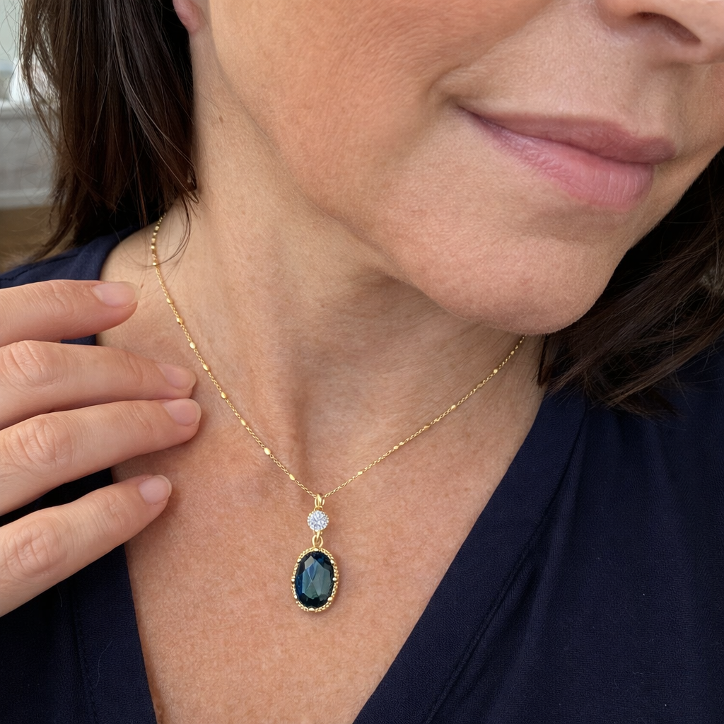 Collar Thessia Lunebray Zafiro