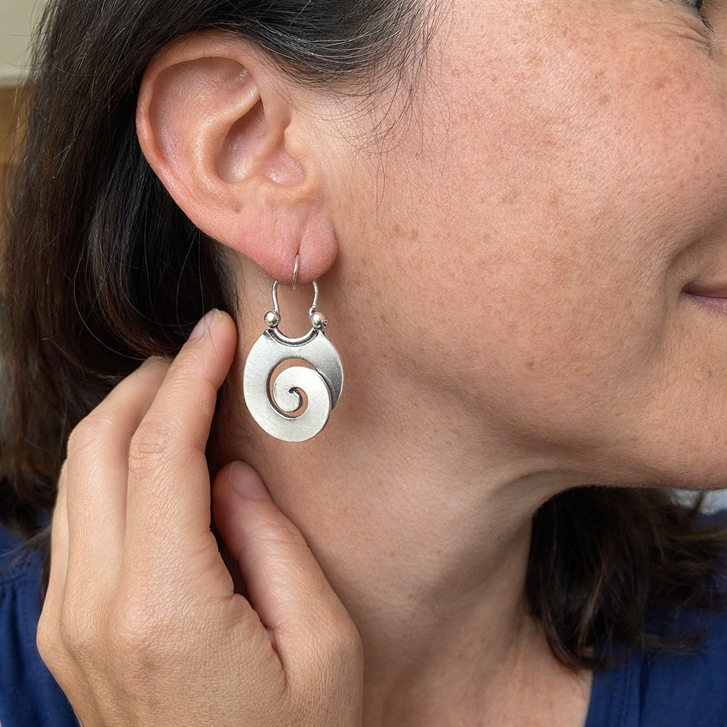Pendientes Forma Irregular Antigua