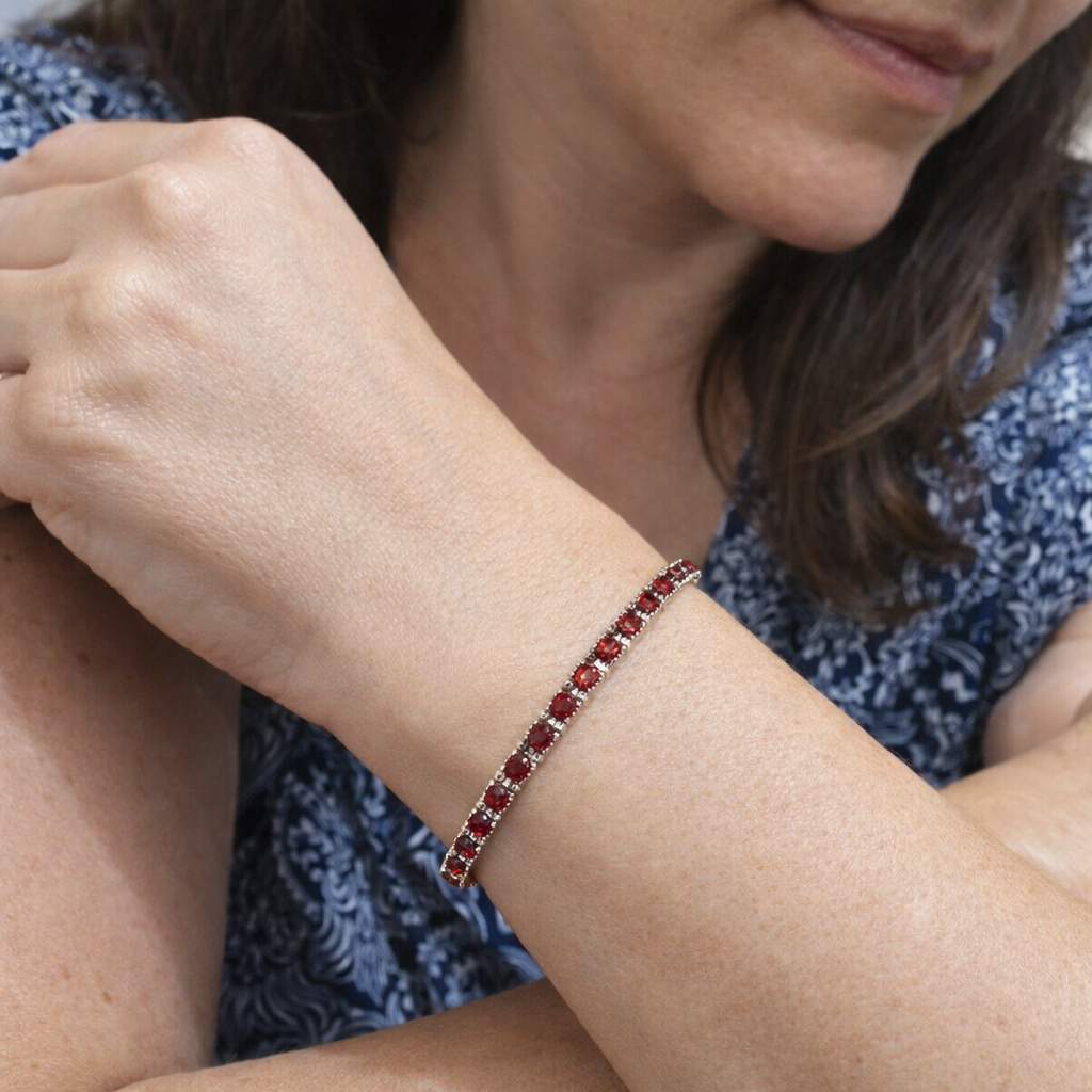 Pulsera Tenis Rubí