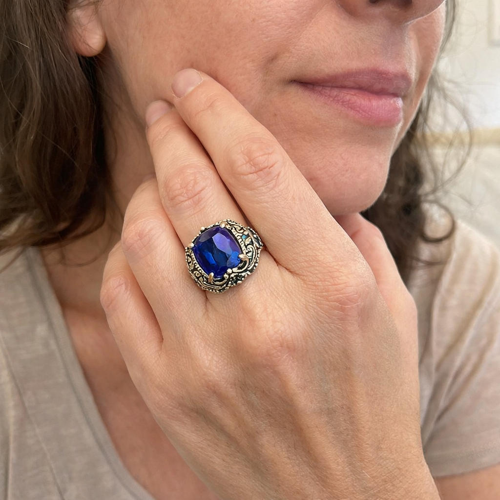 Anillo Klara Saphira Zafiro