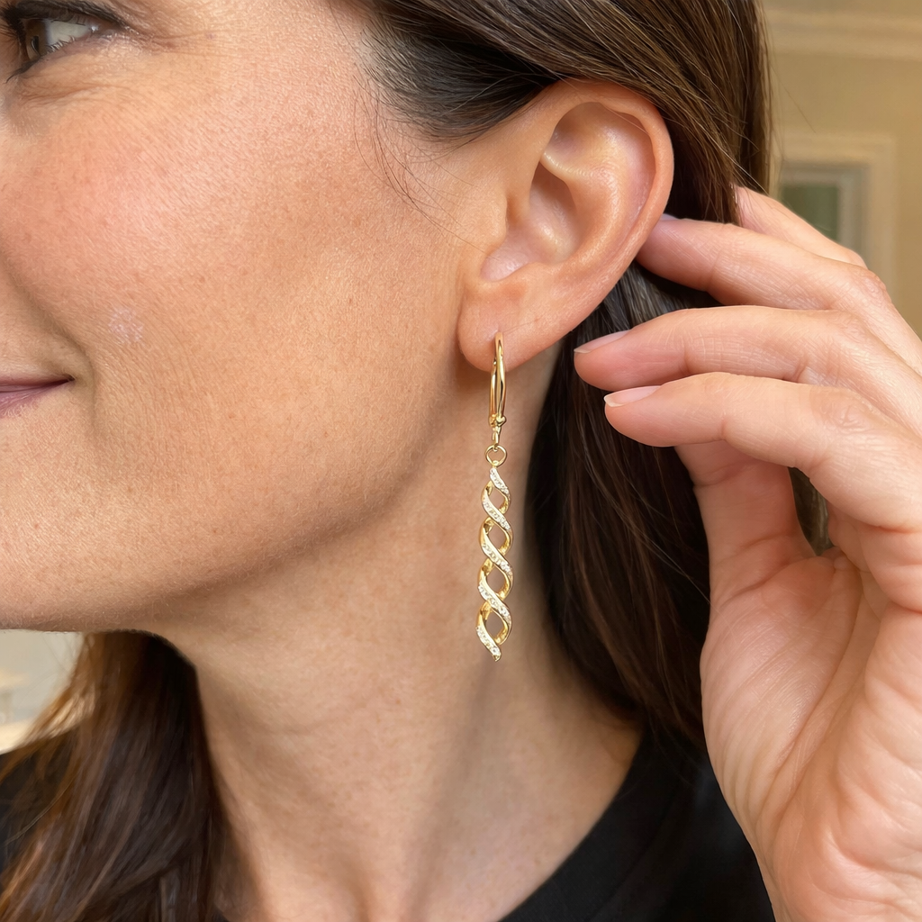 Pendientes Ava Destello Torcido