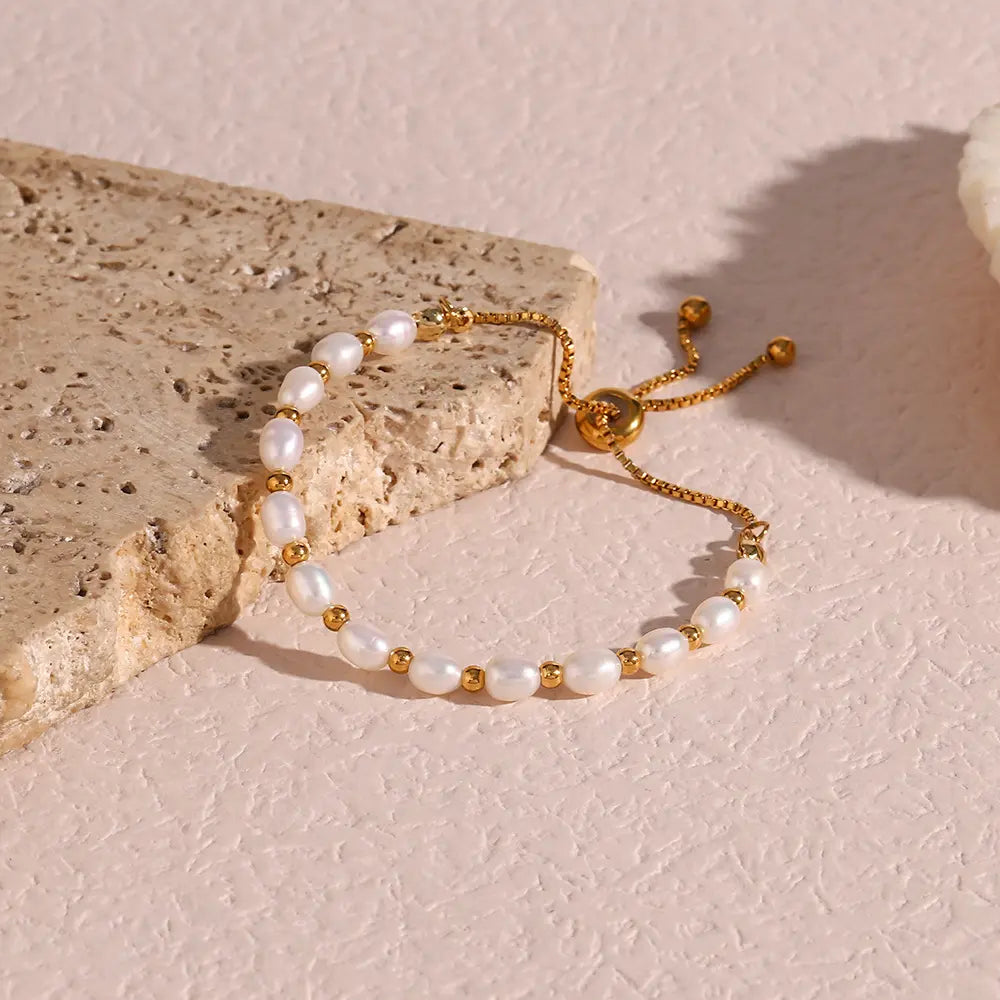 Pulsera Elegante Romántica con Perlas