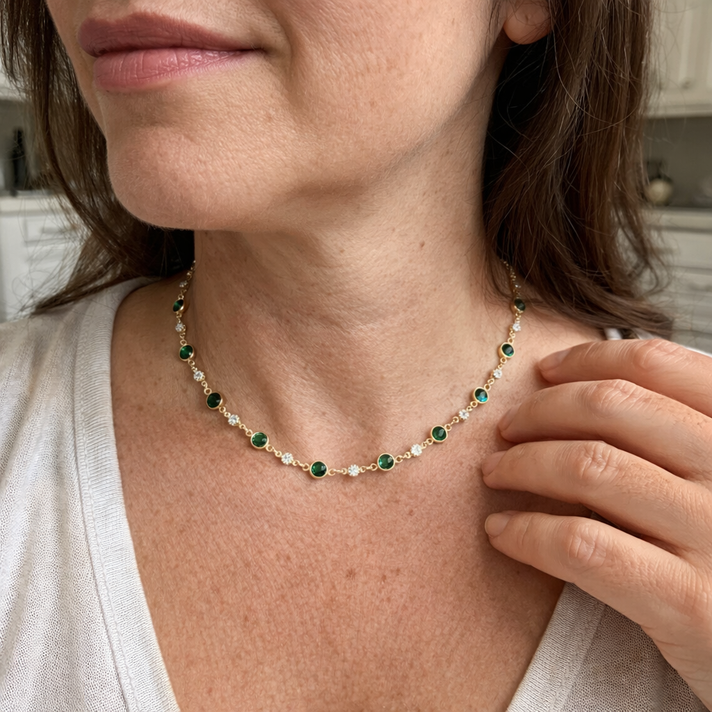 Collar Elira Vescari Esmeralda
