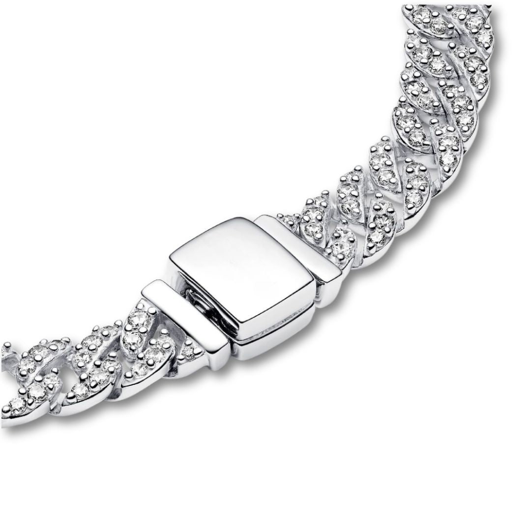 Pulsera Cubana con Moissanite