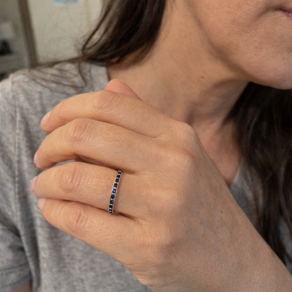 Anillo Soraya Azurith Zafiro